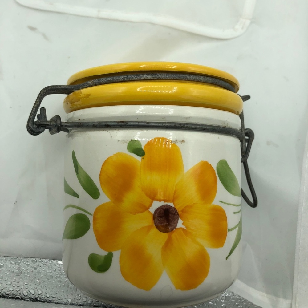 Rosenthal Netter Floral Canister Made In Italy